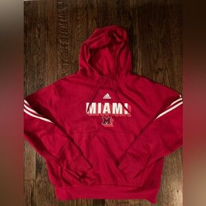 Miami University Adidas Pullover Hoodie